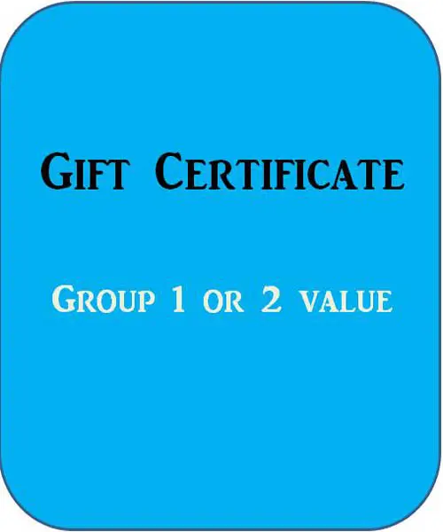 The Gift Certificate Group One Or Two Value