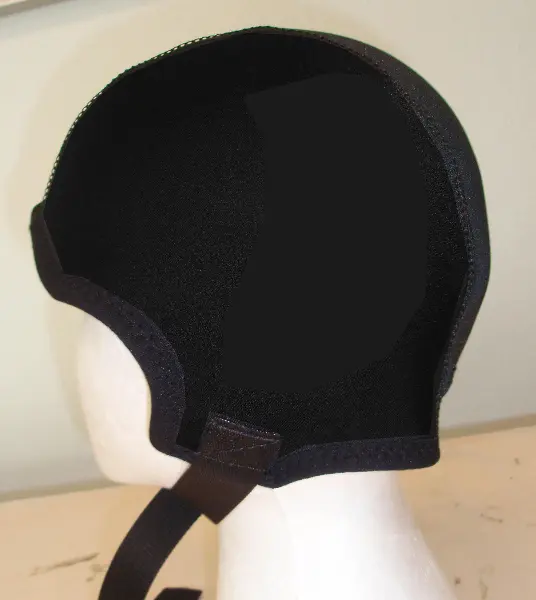 Fully Black Colored Plain Minihoods For Head
